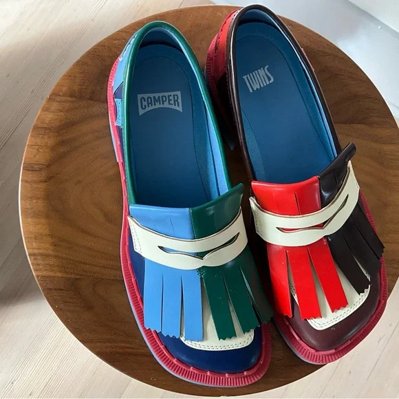 Colorful Camper Twins Fringed Loafers - Picture 6 of 6